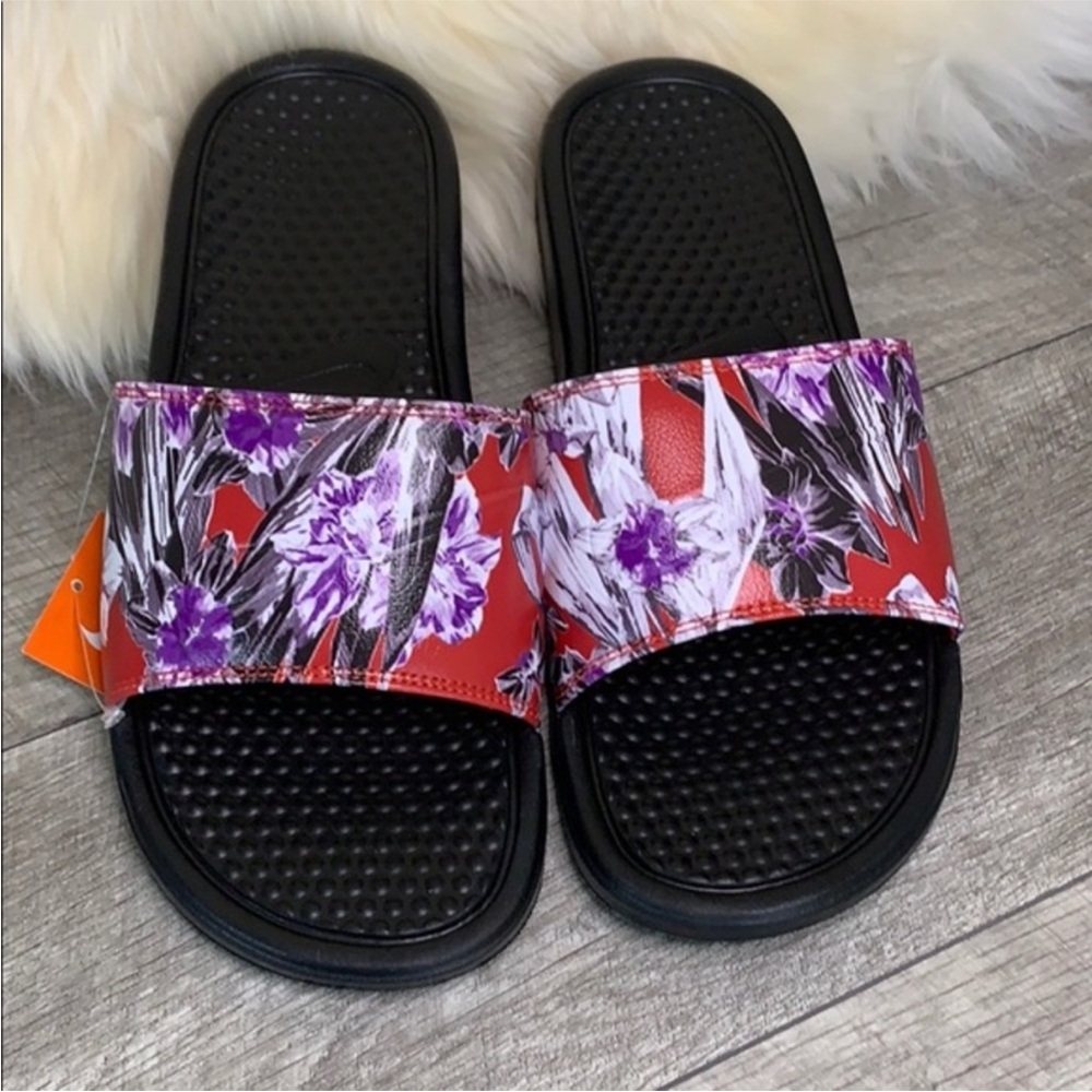 WMNS Nike Benassi JDI Print Flip Slops Sandals